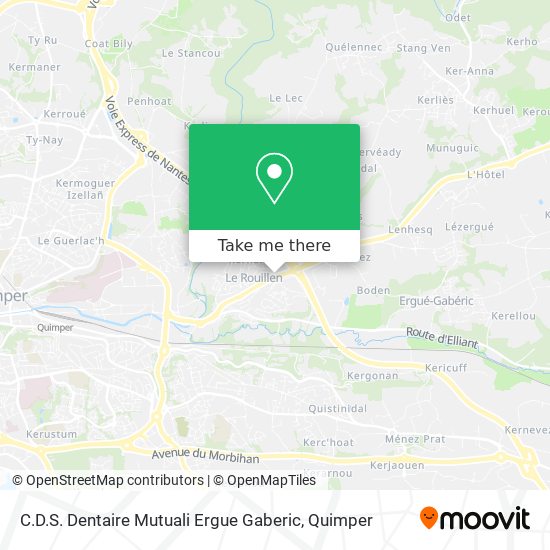 C.D.S. Dentaire Mutuali Ergue Gaberic map