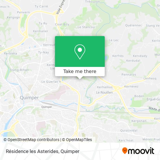 Résidence les Asterides map