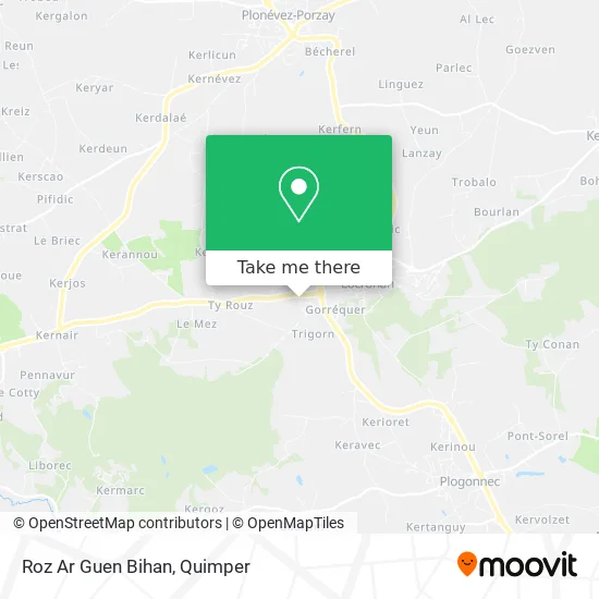 Roz Ar Guen Bihan map
