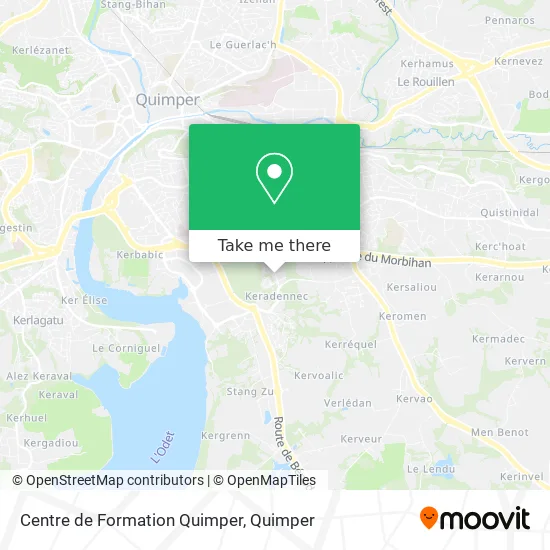 Centre de Formation Quimper map