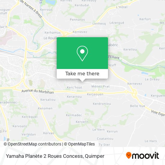 Yamaha Planète 2 Roues Concess map