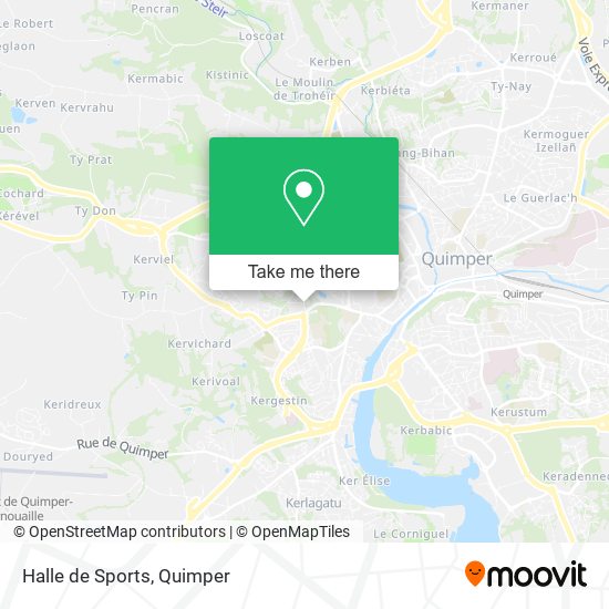 Mapa Halle de Sports