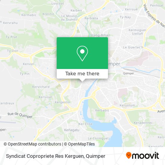 Syndicat Copropriete Res Kerguen map