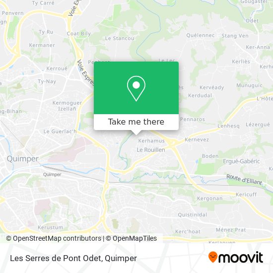 Les Serres de Pont Odet map