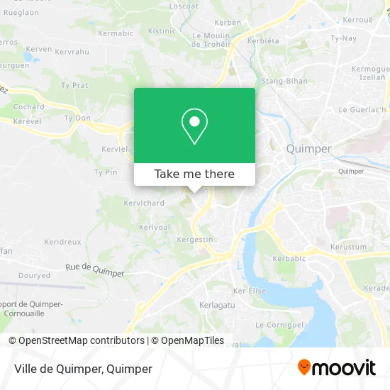 Ville de Quimper map
