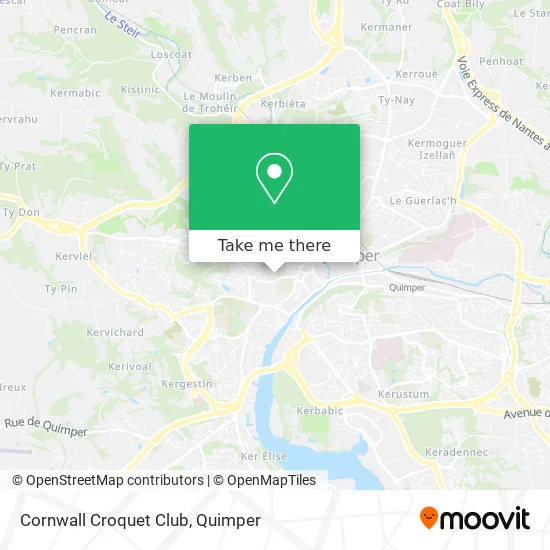 Cornwall Croquet Club map