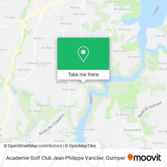 Academie Golf Club Jean-Philippe Variclier map