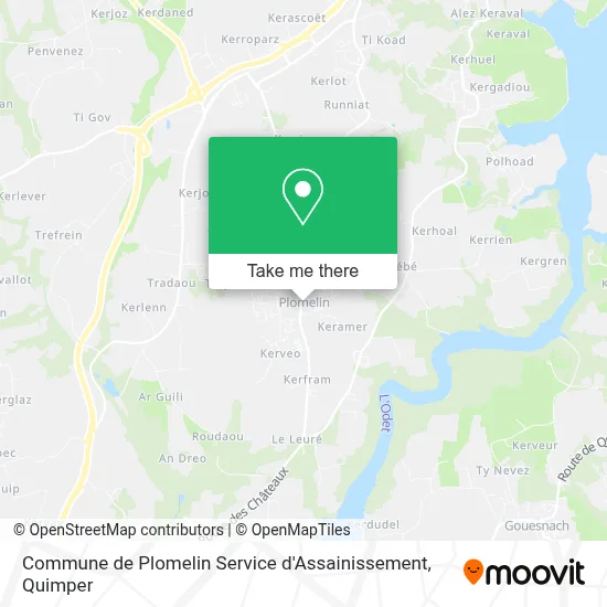 Commune de Plomelin Service d'Assainissement map