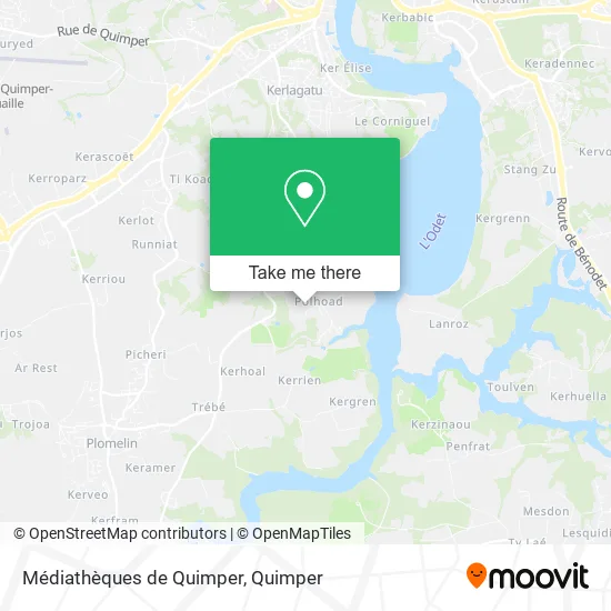 Médiathèques de Quimper map