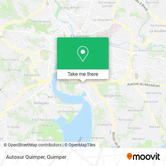Autosur Quimper map