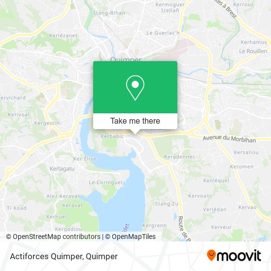 Mapa Actiforces Quimper