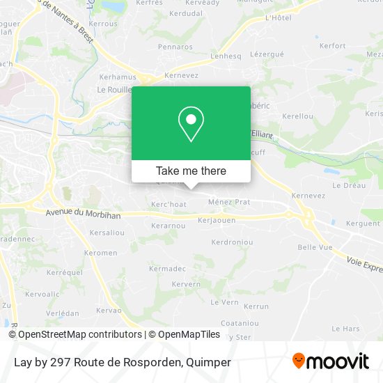 Lay by 297 Route de Rosporden map