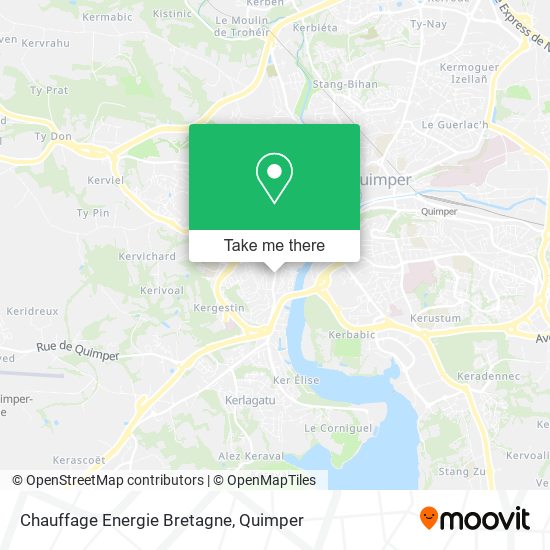Chauffage Energie Bretagne map