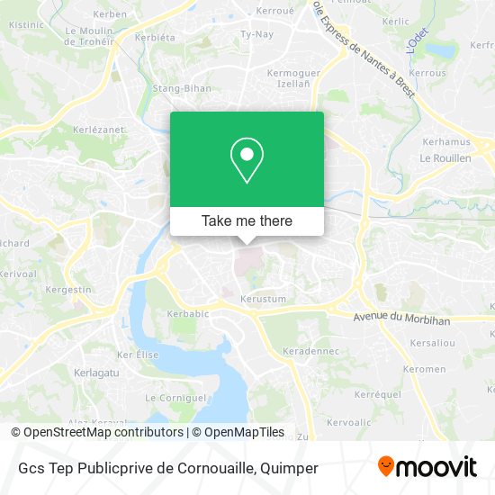 Gcs Tep Publicprive de Cornouaille map