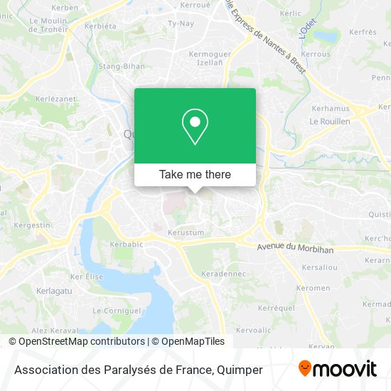 Association des Paralysés de France map