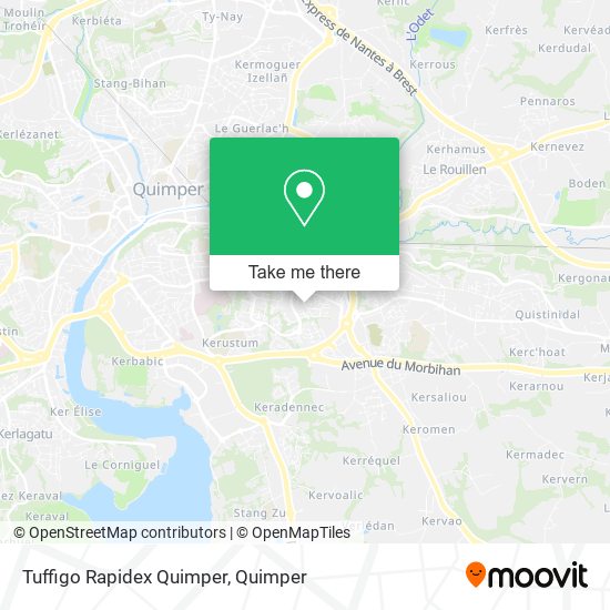 Tuffigo Rapidex Quimper map