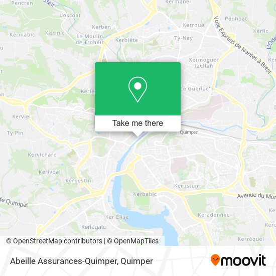 Mapa Abeille Assurances-Quimper