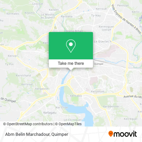 Abm Belin Marchadour map