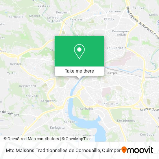 Mtc Maisons Traditionnelles de Cornouaille map