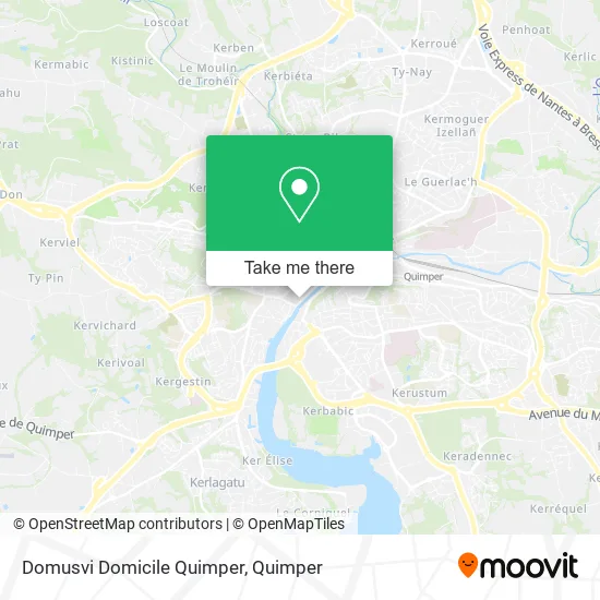 Domusvi Domicile Quimper map