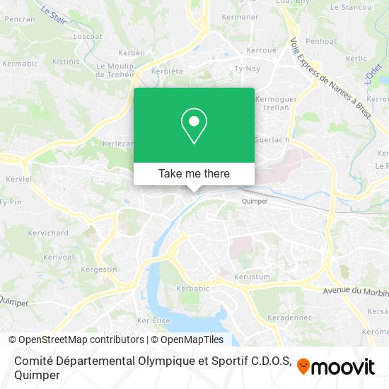 Mapa Comité Départemental Olympique et Sportif C.D.O.S