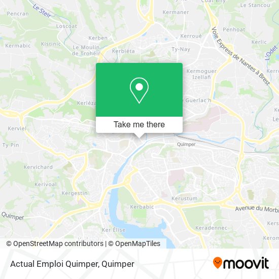 Mapa Actual Emploi Quimper