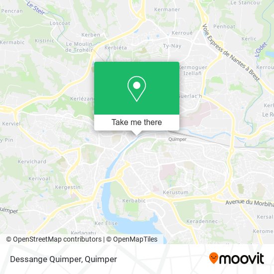 Dessange Quimper map