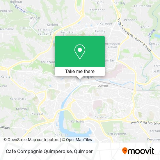 Mapa Cafe Compagnie Quimperoise