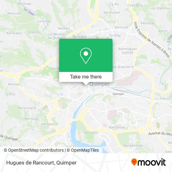 Mapa Hugues de Rancourt