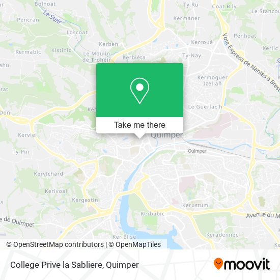 College Prive la Sabliere map