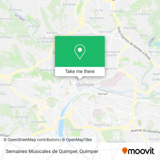 Mapa Semaines Musicales de Quimper