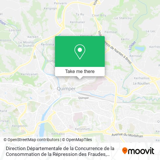 Direction Départementale de la Concurrence de la Consommation de la Répression des Fraudes map