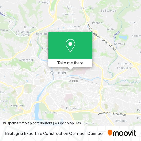 Mapa Bretagne Expertise Construction Quimper