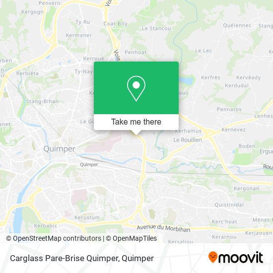 Mapa Carglass Pare-Brise Quimper