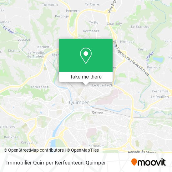 Mapa Immobilier Quimper Kerfeunteun