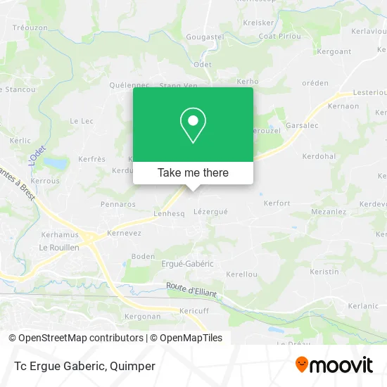 Tc Ergue Gaberic map