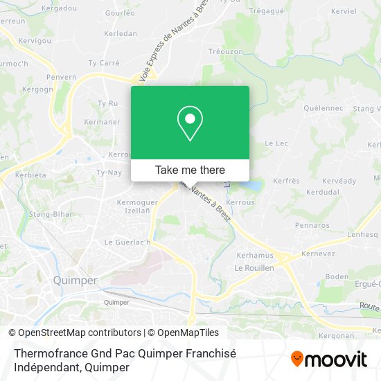 Thermofrance Gnd Pac Quimper Franchisé Indépendant map