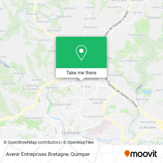 Avenir Entreprises Bretagne map