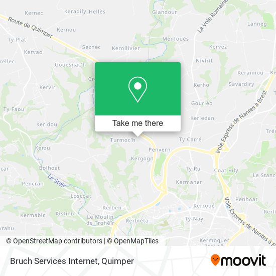 Mapa Bruch Services Internet