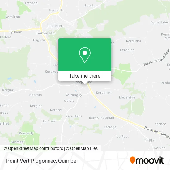 Point Vert Plogonnec map