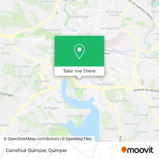 Carrefour Quimper map