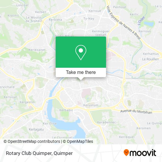 Rotary Club Quimper map