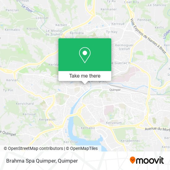 Mapa Brahma Spa Quimper