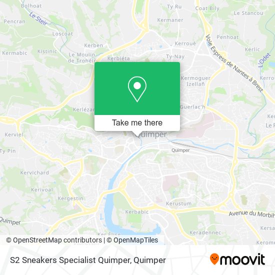 S2 Sneakers Specialist Quimper map