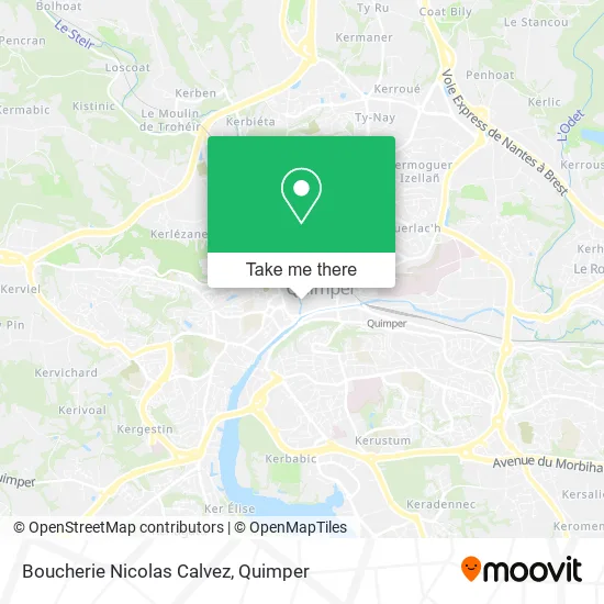 Boucherie Nicolas Calvez map