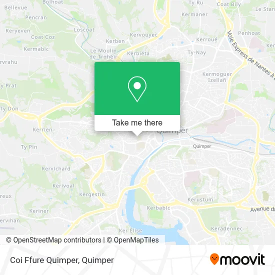 Coi Ffure Quimper map