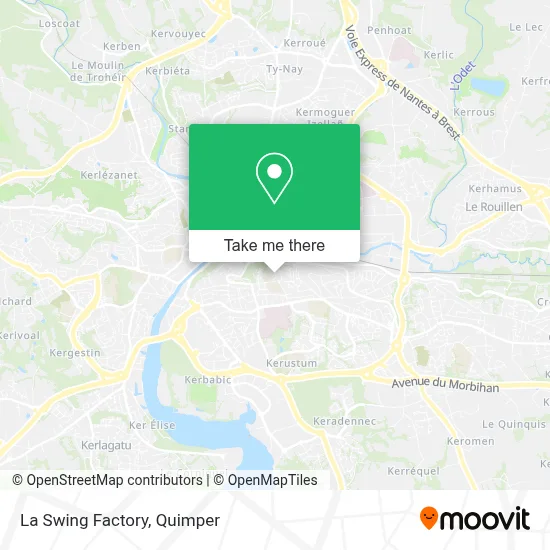 La Swing Factory map
