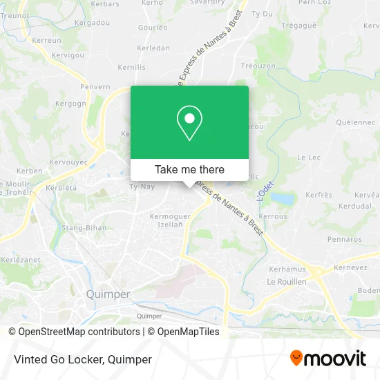 Vinted Go Locker map