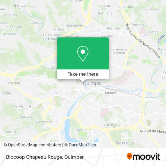 Biocoop Chapeau Rouge map