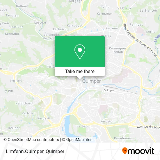 Limfenn.Quimper map